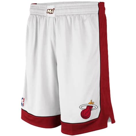 adidas miami heat youth replica shorts - white